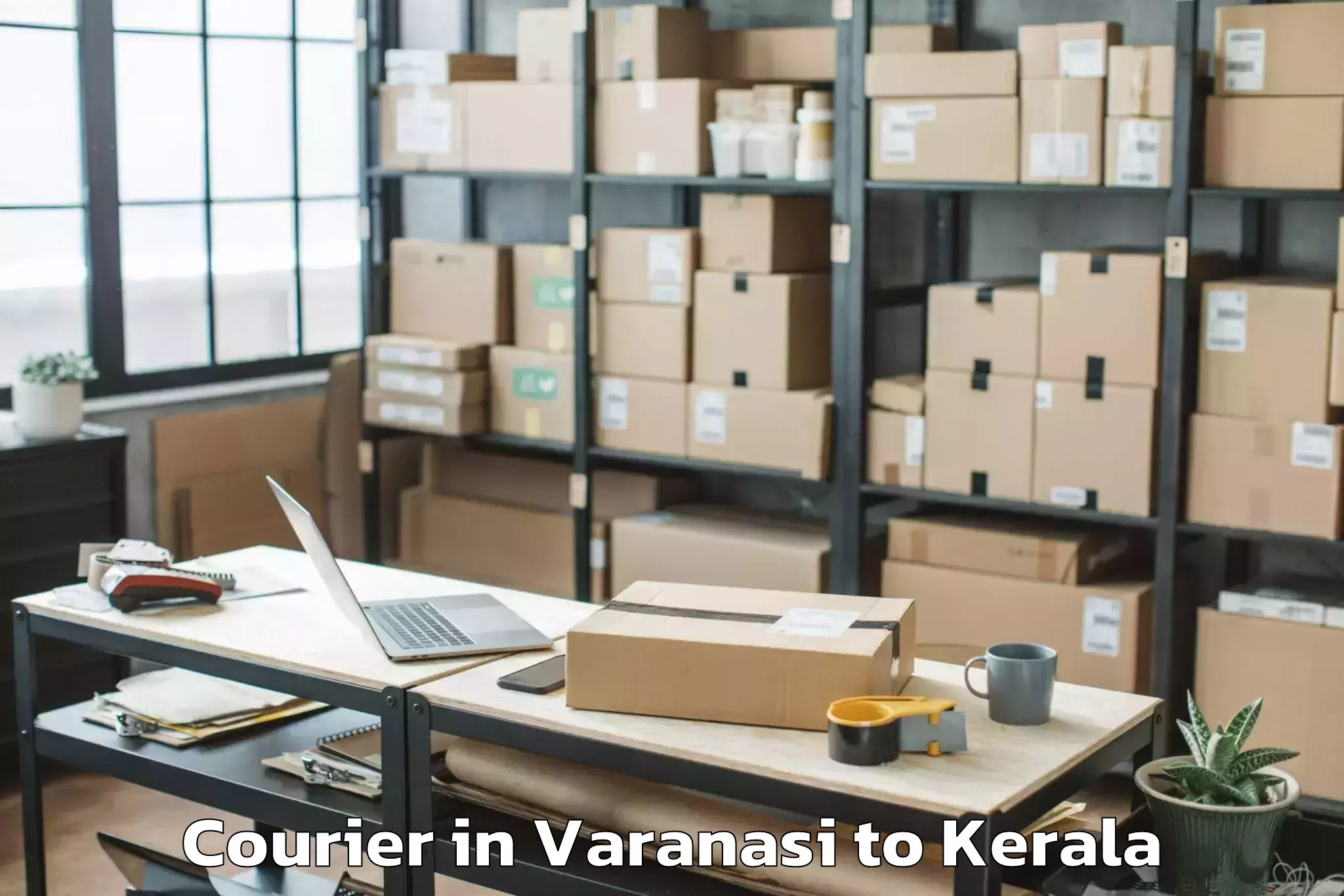 Easy Varanasi to Central University Of Kerala K Courier Booking